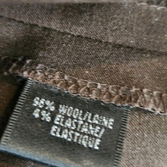 Lafayette 148 New York Wool Womens Trouser Pant Flat Front Size 4 Brown Office - Picture 6 of 13